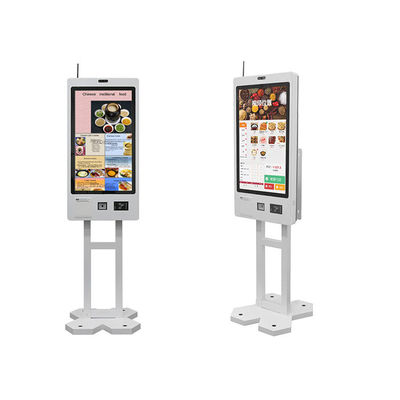 comprar Montado na parede ou no chão, suportado com tela sensível ao toque, autoatendimento, quiosque de pagamento com impressora de recibos e scanner QR para restaurante online manufacture
