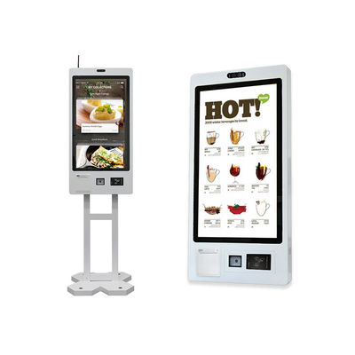 comprar 21.5 27 32 polegadas Impressora de bilhetes de autoatendimento Máquina de quiosque Smart Touch Quiosque Inteligente Self Place Order Checkout Kiosque Terminal online manufacture