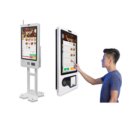 comprar 21.5 23.8 polegadas Self-Service Touch Screen Kiosk Restaurante Barcode Scanner Printer de bilhetes Android POS Kiosk de pagamento montado na parede online manufacture