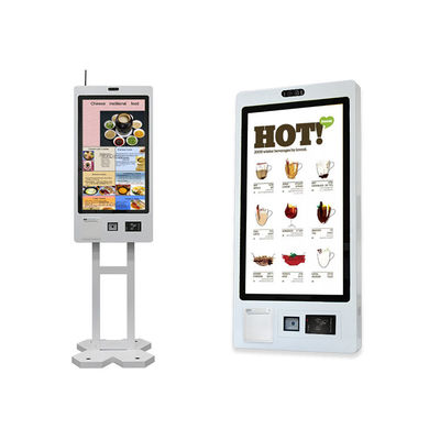 comprar Quiosque de autoatendimento com impressora de bilhetes, leitor de cartões, pagamento, tela sensível ao toque e leitor de código de barras POS para restaurante online manufacture