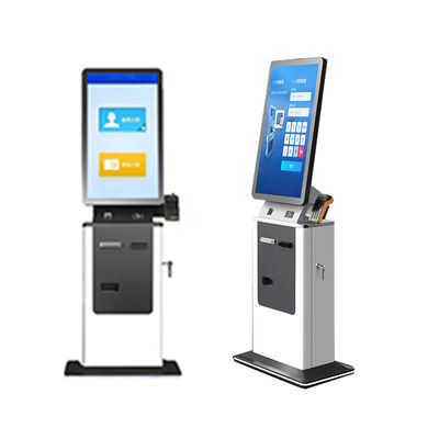 comprar Automático de Parque de Parque de Aeroporto Personalizado Máquina de Contato Capacitivo Aceitador de Dinheiro de Cartão Dispensador de Passaporte Scanner Quiosque de Pagamento online manufacture