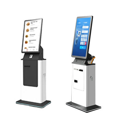 comprar 27 32 Inch Touch Hotel Self Service Check in Kiosk Self Service Card Reader Printer Floor Standing Payment Kiosk Machine online manufacture