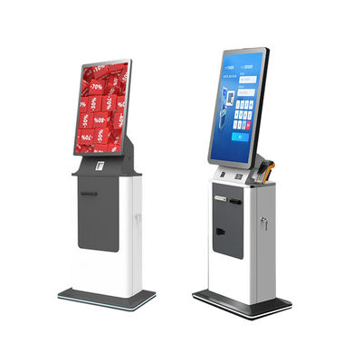 comprar Quiosque de check-in avançado com tela sensível ao toque Autoserviço Impressora A4 Scanner de passaporte Resolução de pagamento em dinheiro Resolução de moeda 1920*1080 online manufacture