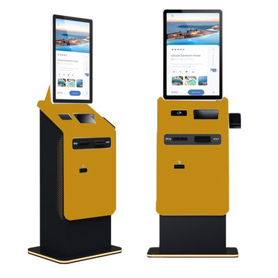 comprar 27 32 polegadas piso de pé tela sensível ao toque auto-dispensador de dinheiro reciclador de moedas Android aceitador de contas impressora terminal de quiosque de pagamento online manufacture