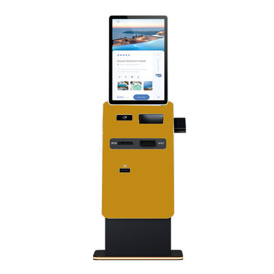 comprar Quiosque de autoatendimento de tela sensível ao toque com máquina de post-it Dispensador de moedas A4 Impressora de auto-pagamento Dispensador de dinheiro Quiosque online manufacture