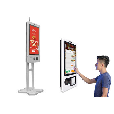 comprar Quiosque de autosserviço do écran sensível com o quiosque do pagamento da conectividade de Wi-Fi do varredor do código de barras com accetor da conta online manufacture