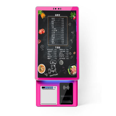 comprar 21.5 Inch Desktop Touch Self Service Ordering Kiosk Receipt Printing Card Reader Card Reader Scanning Cashless Payment Kiosk online manufacture