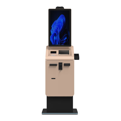 comprar Quiosque de autoatendimento para leitura de passaporte em hotel de aeroporto, dispensador de dinheiro, pagamento com cartão de crédito/débito, quiosque de câmbio online manufacture