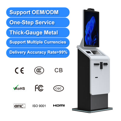 comprar Fabricante de quiosques OEM/ODM 27 32 polegadas Quiosque de pagamento em dinheiro Quadro de pagamento de contas Terminal de pagamento Scanner Dispensador de cartões Impressora Quiosque de pagamento online manufacture