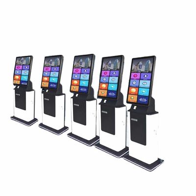 Quiosque de pedido automático de 23 polegadas Scanner com tela sensível ao toque Sistema POS de pedido automático
