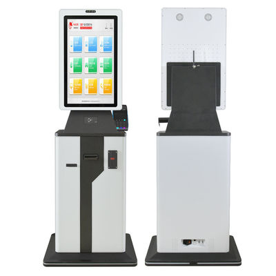 Quiosque do sistema de caixa automática para pagamento em dinheiro com moeda e aceitante de notas