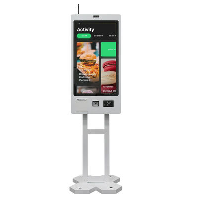 Máquina de quiosque de autoatendimento do sistema de pedidos de restaurante com código de digitalização