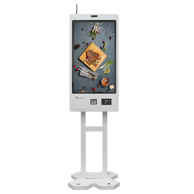 Sistema de quiosque de restaurante automático com visor de quiosque de atendimento ao cliente de 21,5 polegadas