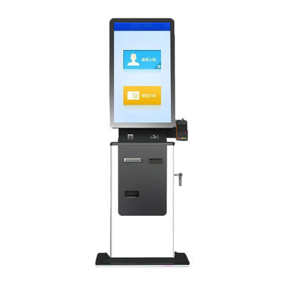 Quiosque multifuncional com tela sensível ao toque de 32 polegadas com digitalização de porta de passagem e digitalização de cartão de identificação