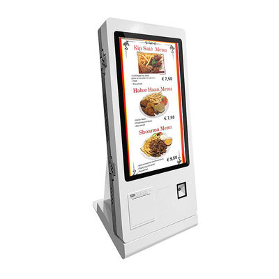 Quiosque de pedido de autoatendimento de 24 polegadas para restaurante Pagamento on-line