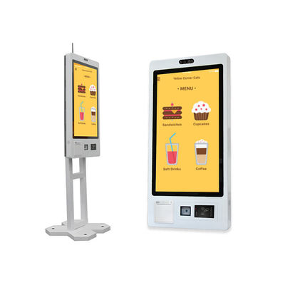 Quiosque de auto-encomenda Ecrã táctil Android Restaurante Sistema de pagamento de pedidos de alimentos Receita Impressora Máquina de pagamento de auto-atendimento Quiosque
