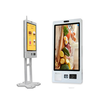 27 polegadas Self-Service Quiosque Interativo Toque Checkout Restaurante Auto Pagamento Toque Máquina Piso de pé