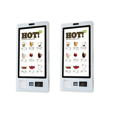 Restaurante de fast food Quiosque de pagamento de auto-encomenda com scanner de impressora térmica QR Code
