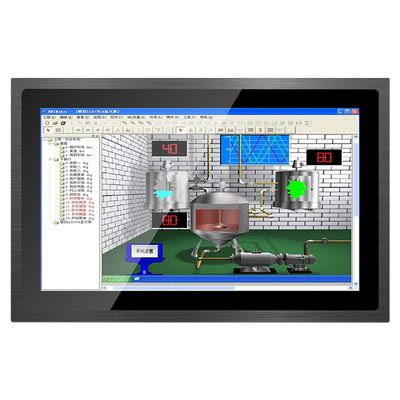 15 polegadas PC do painel do tela táctil do computador de 19 polegadas áspero toda em um Front Industrial
