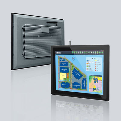 Painel de toque preto de 19 polegadas PC Industrial Lpt Touch Android Ip65 tela sensível ao toque