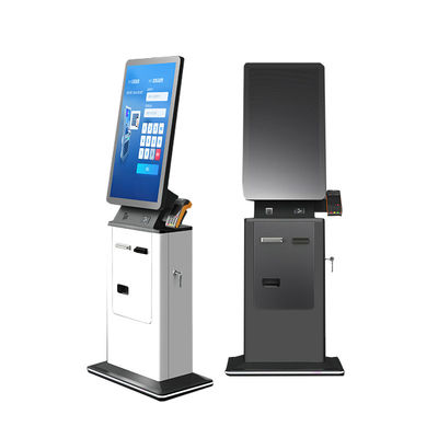Máquina automática de auto-encomenda de tela sensível ao toque Quiosque de auto-pagamento com impressora e câmera