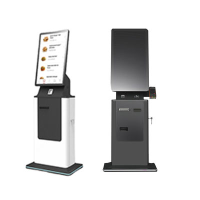Floor Standing Touch Screen Hotel Automatic Payment Terminal Kiosk Self Service Cash Check in Terminal Kiosk