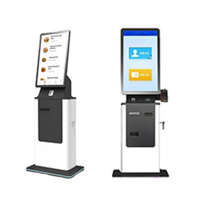 Check-in Kiosk Self Service Passaporte Scanner Cartão de embarque Impressão Terminal Piso Standing Android Cash Pagamento Kiosk