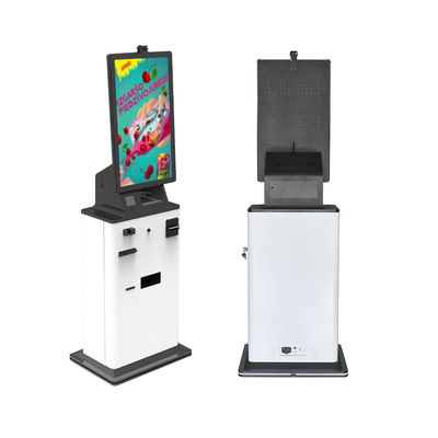 Do serviço automático de um auto de 32 polegadas máquina pedindo Bill Card Reader Cash do quiosque do pagamento