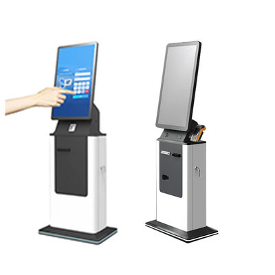 Automático de autoatendimento check-in kiosk, hotel de pagamento kiosk com dispensador de cartões scanner de passaporte