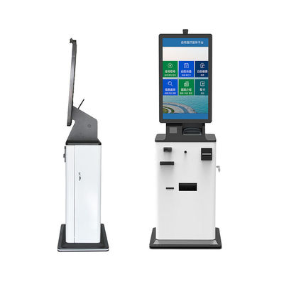 Bilhete automático que imprime o quiosque do serviço do auto, máquina de venda automática da loteria com pagamento