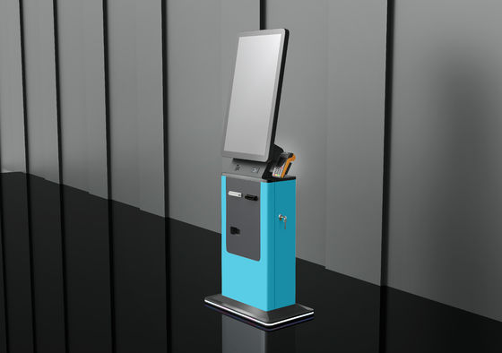 Crtly 32 In Vertical Touch Screen Qr Scanner Self Service Pagamento em dinheiro Quiosque Hotel Check In Quiosque
