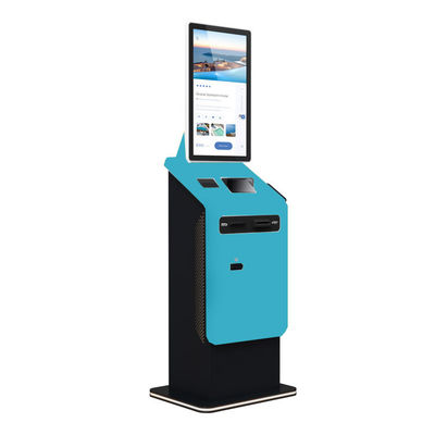 Quiosque de auto-pagamento Máquina de troca de moeda Quiosque de estacionamento Moeda de dinheiro Fatura de reciclagem Terminal de pagamento de estacionamento com impressão A4