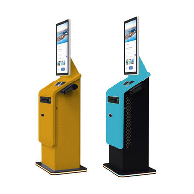 Estacionamento de Lavagem de Carros Hotel Aeroporto Banco Shopping Self Service Moeda Dinheiro Cédula Reciclador Terminal de Pagamento com Impressora A4 Scanner