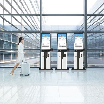Terminal automático do pagamento com o quiosque biométrico do pagamento do auto do leitor do varredor do código de barras com impressora