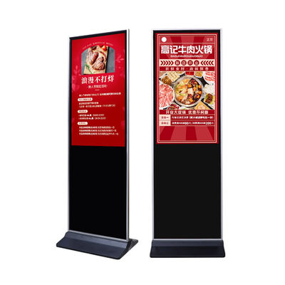Piso vertical interativo Totem Quiosque Publicidade Display Touch Screen Digital Digital sinalização