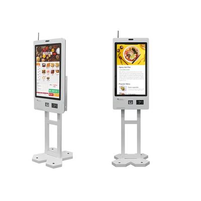 23.8 INCH Supermercado Self Checkout Kiosk com Impressão de Bilhetes e Leitor RFID