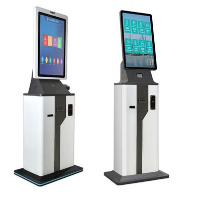 27 polegadas Self-Service touchscreen Hotel Cheque no quiosque com Dispensador de cartão Resolução 1920 * 1080