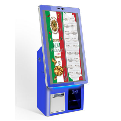 Android OS Self Payment Kiosk com tela sensível ao toque LCD e impressora térmica para pagamento eficiente