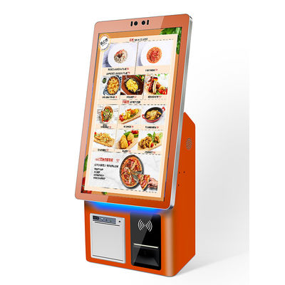 Quiosque de Auto-Pagamento com Tela LCD Touch Screen, Interface Amigável e Impressora Térmica para Auto-Checkout Eficiente
