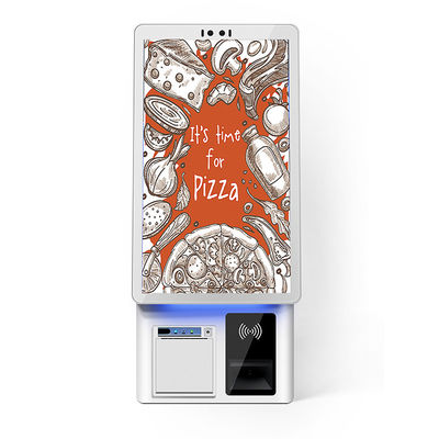 21.5 polegadas Floor Stand Self Service Ordering Machine Android Pos Terminal Kiosk Touch Screen com Scanner de Código de Barras Impressora térmica