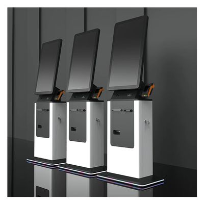 32'' Hotel Check-in Impressor de bilhetes de quiosque para depósito em caixas eletrônicos e câmbio de moeda estrangeira