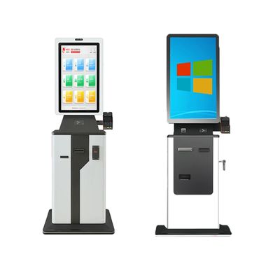 Cheque no quiosque tela sensível ao toque máquina de quiosque de pagamento de autoatendimento com scanner QR e impressora