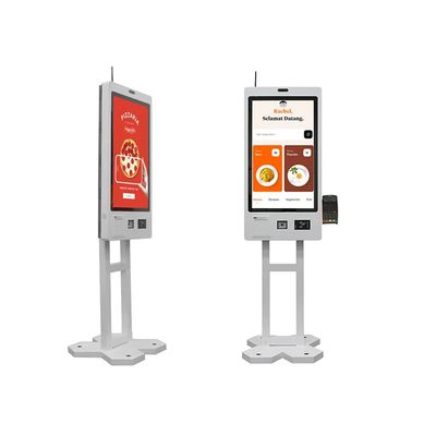 32 polegadas de parede montado Self-Service touch screen Health Kiosk para pedidos de alimentos e pagamento