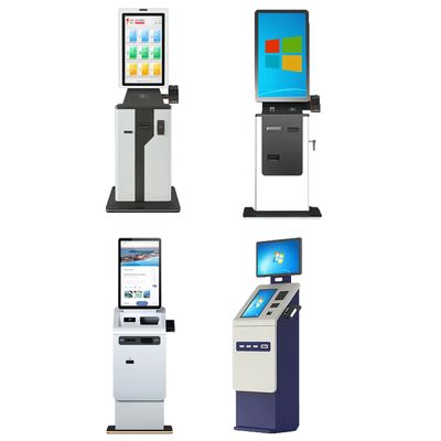1280*1024 Resolução Terminal automático de check-in para painel de vidro endurecido e caixa de metal