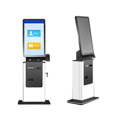 Máquina eletrônica de caixa criptográfica de autoatendimento com tela sensível ao toque e impressora de bilhetes