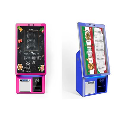 Win11 win10 Android Self Payment Terminal Stand Display de publicidade Quiosque de informações interativas