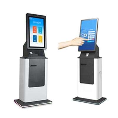 Interface amigável para o usuário Quiosque de pagamento de autoatendimento tela sensível ao toque LCD para Android / Win