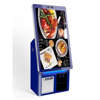 Win7 Multi Instalação Capacitivo Toque Self Ordering Quiosque Com QR Scanner Printer Ticket