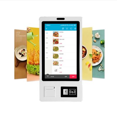 Logotipo personalizado Desktop Wall Mount Self Pay Kiosk 21.5/23.8/27/32 INCH com tela de toque de 10 pontos