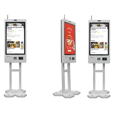 Quiosque de pedidos de autoatendimento personalizável com scanner QR e impressora de bilhetes